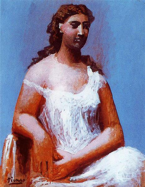 Pablo Picasso Classical Paintings Female Portraitd Seated Woman